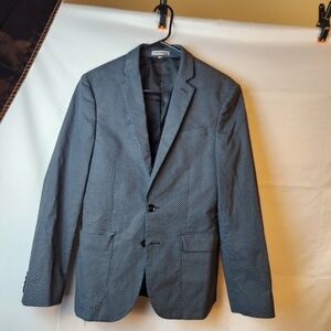 Men's Black and White Blazer